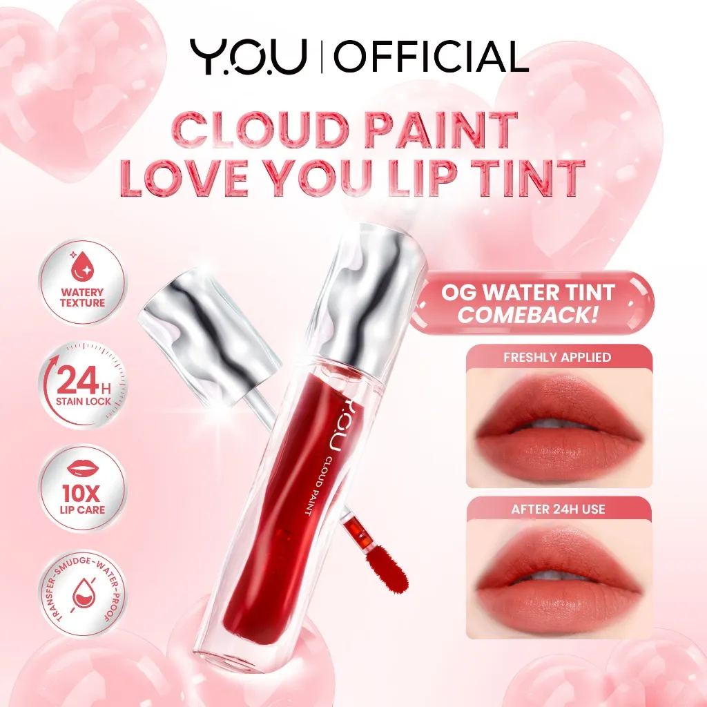 [NEW] YOU Cloud Paint Love You Lip Tint | Liptint | Lip Tint | Lip Stain