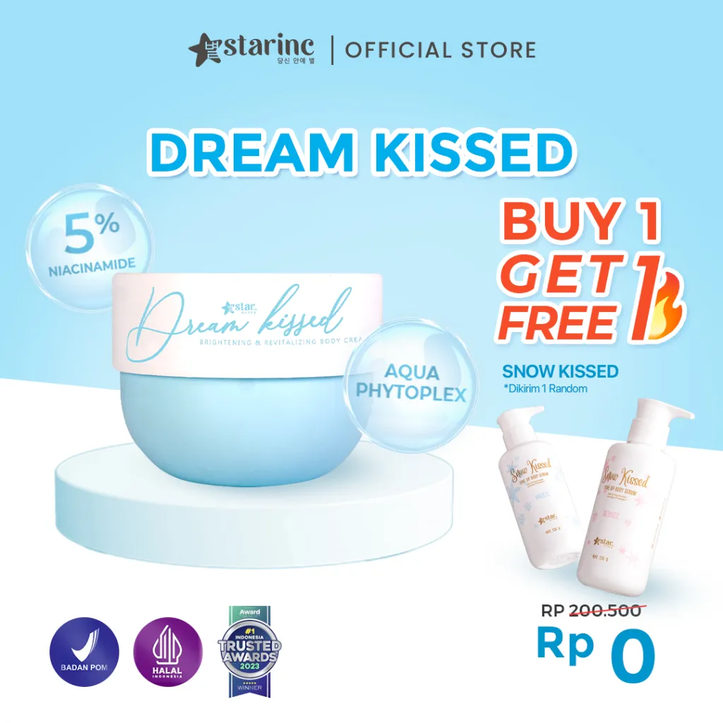 [BUY 1 GET 1 FREE] Brightening Body Cream Dream Kissed Ultimate STARINC 240g get 1 Free Snow kissed