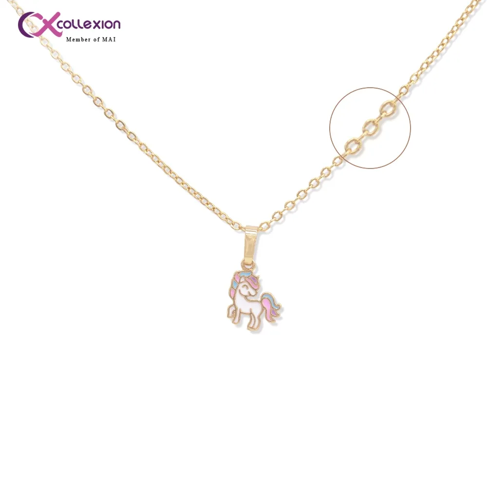Collexion Magical Unicorn Necklace Kalung Anak Lapis Emas Gold Plated 35Cm 0811220018