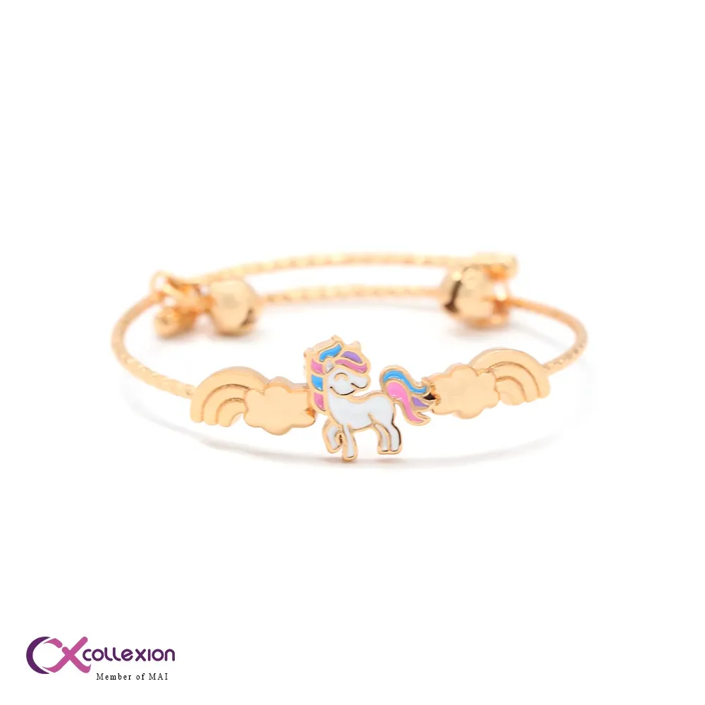 Collexion Magical Unicorn Bangle Anak Lapis Emas Gold Plated 0831220009