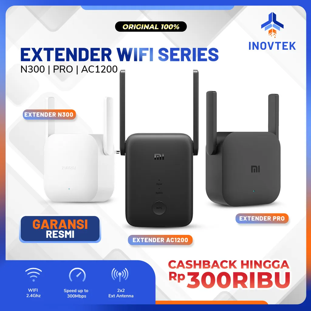 Xiaomi Mi Wi Fi Range Extender Repeater PRO Wiffi Reapeter - Penguat Sinya Pemancar Amplifier Sinyal Wifi