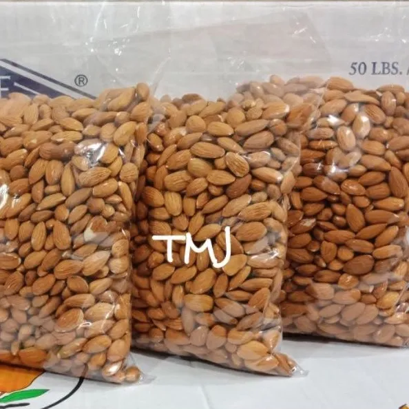ALMOND PANGGANG/ROASTED KUPAS UTUH PREMIUM HEALTY SNACK 500gr