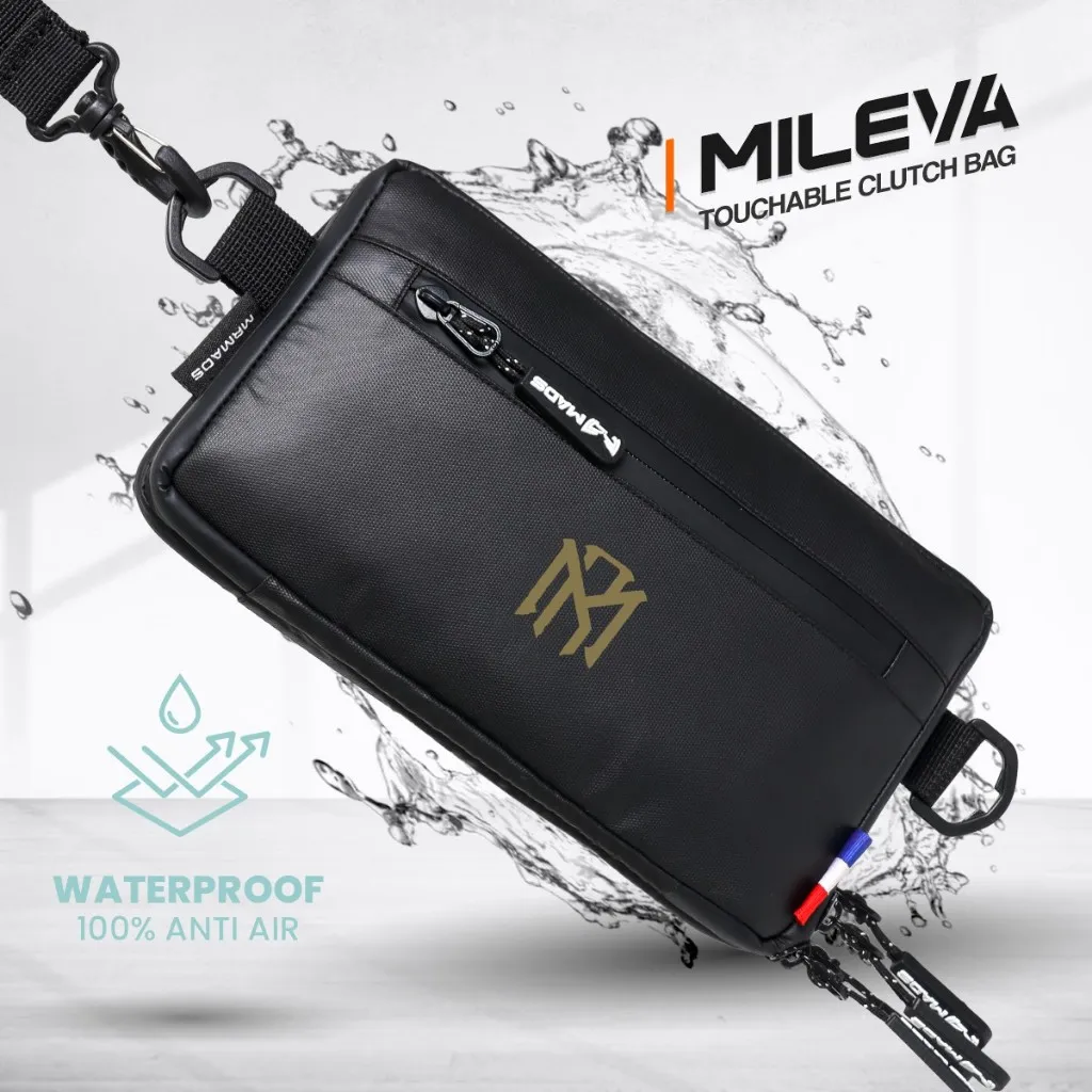 Mr Mads - Mileva Clutch Bag - Hand Bag Sling Bag Pouch Bag Hanging Bag Tas Selempang HP Dompet - Organizer Card Pocket Waterproof Multifungsi