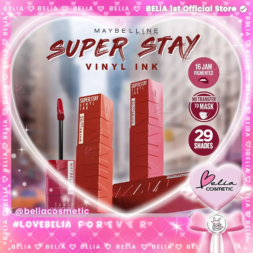 ❤ BELIA ❤ Maybelline Superstay Vinyl Ink - Liquid Lipstik Lipstick Make Up Lip