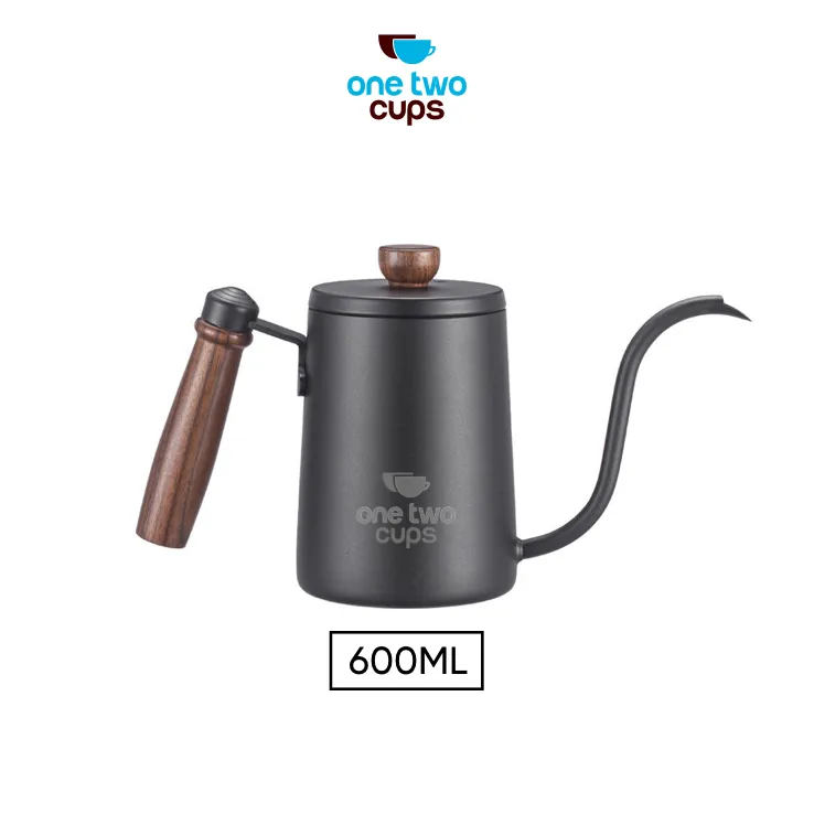 One Two Cups Teko Kopi Leher Angsa Gooseneck Pour Over Kettle 600ml - STS304