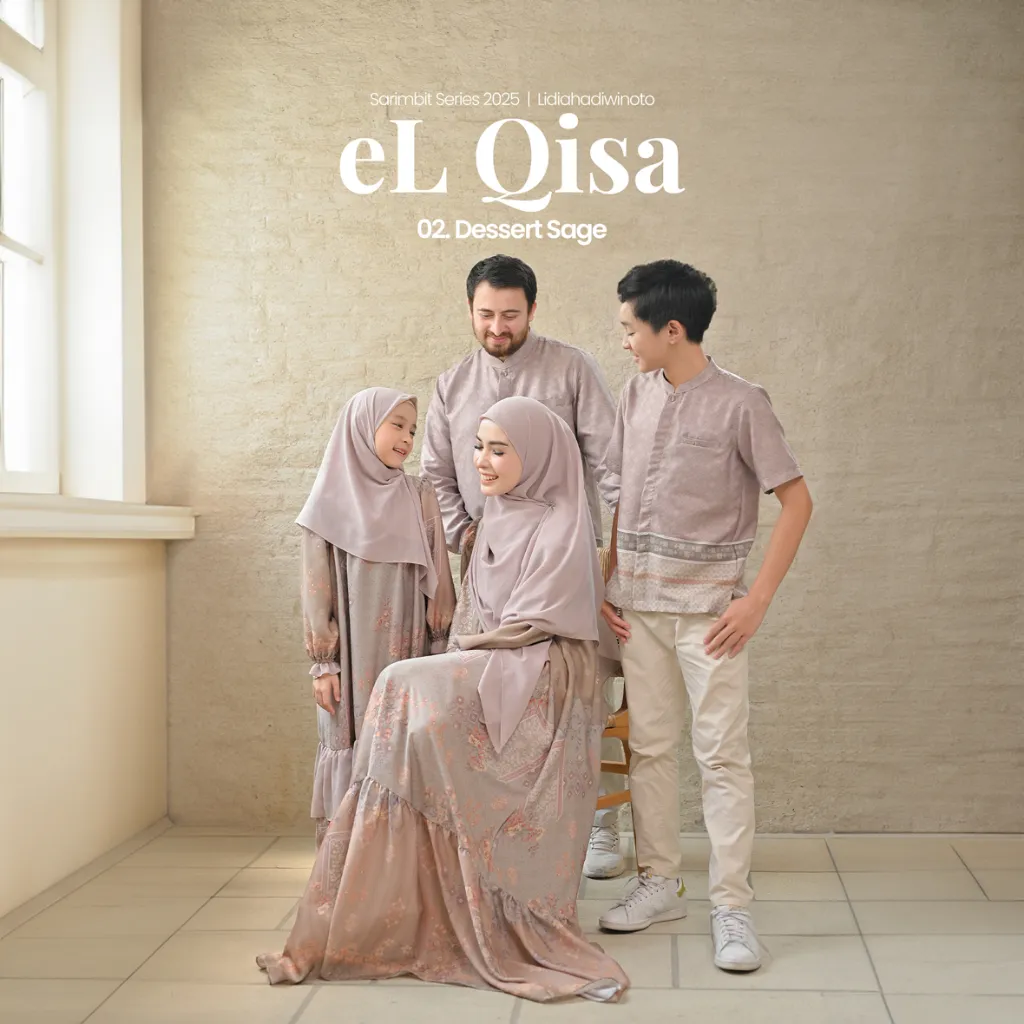 lidiahadiwinoto - eL-Qisa Family Dessert Sage Sarimbit Keluarga