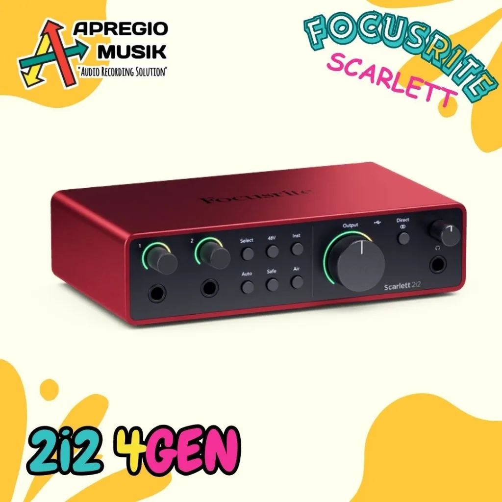 Soundcard Focusrite Scarlett 2i2 4th 4 Gen 4gen / Gen 4 special edititon blue terbaru USB Audio Interface Soundcard