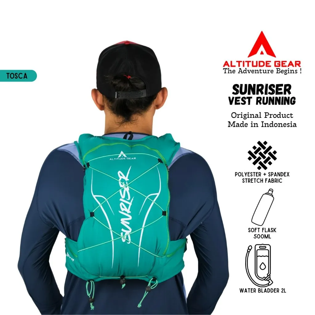 Altitude Gear Sunriser Vest Trail Running Hydropack Pria Wanita Ultralight