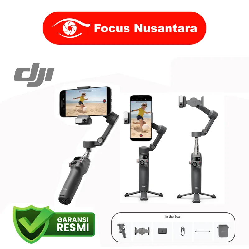 DJI Osmo Mobile 7 Pro Mobile 7P / DJI Osmo Mobile 7 Standard / DJI OM7 3-Axis Gimbal Stabilizer Camera for Smartphone GARANSI RESMI