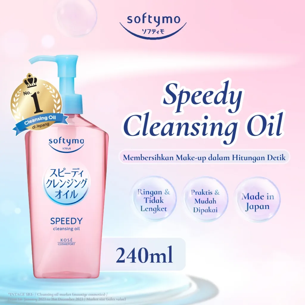 KOSE SOFTYMO Speedy Cleansing Oil 240ml (Makeup Remover / Pembersih Makeup)