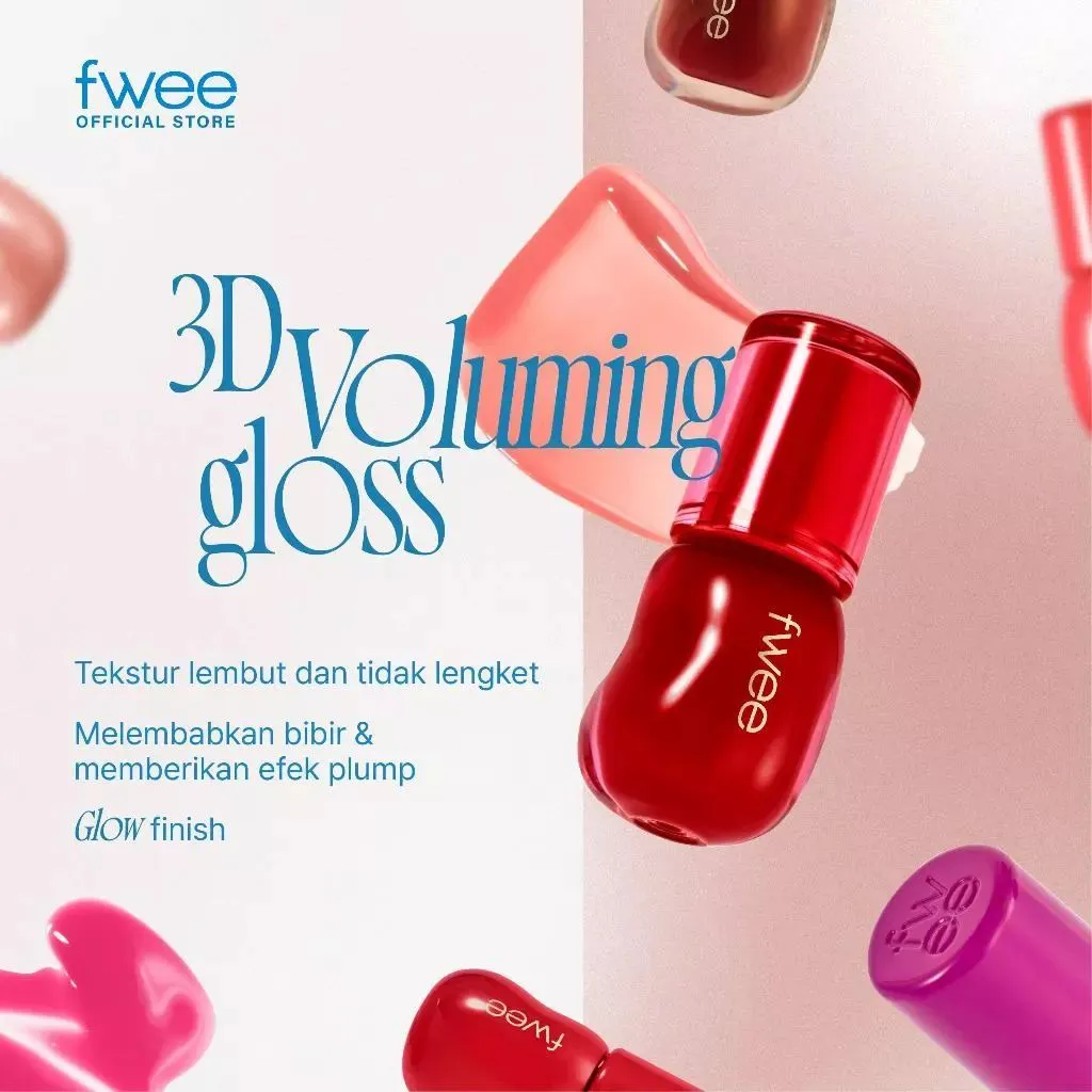 Fwee 3D Voluming Gloss Lip Gloss 17 Shades 5.3g