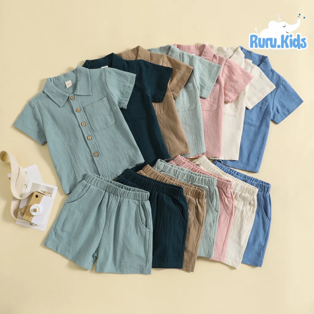Baju anak laki laki perempuan / Setelan anak kemeja Cringkle Fashion anak