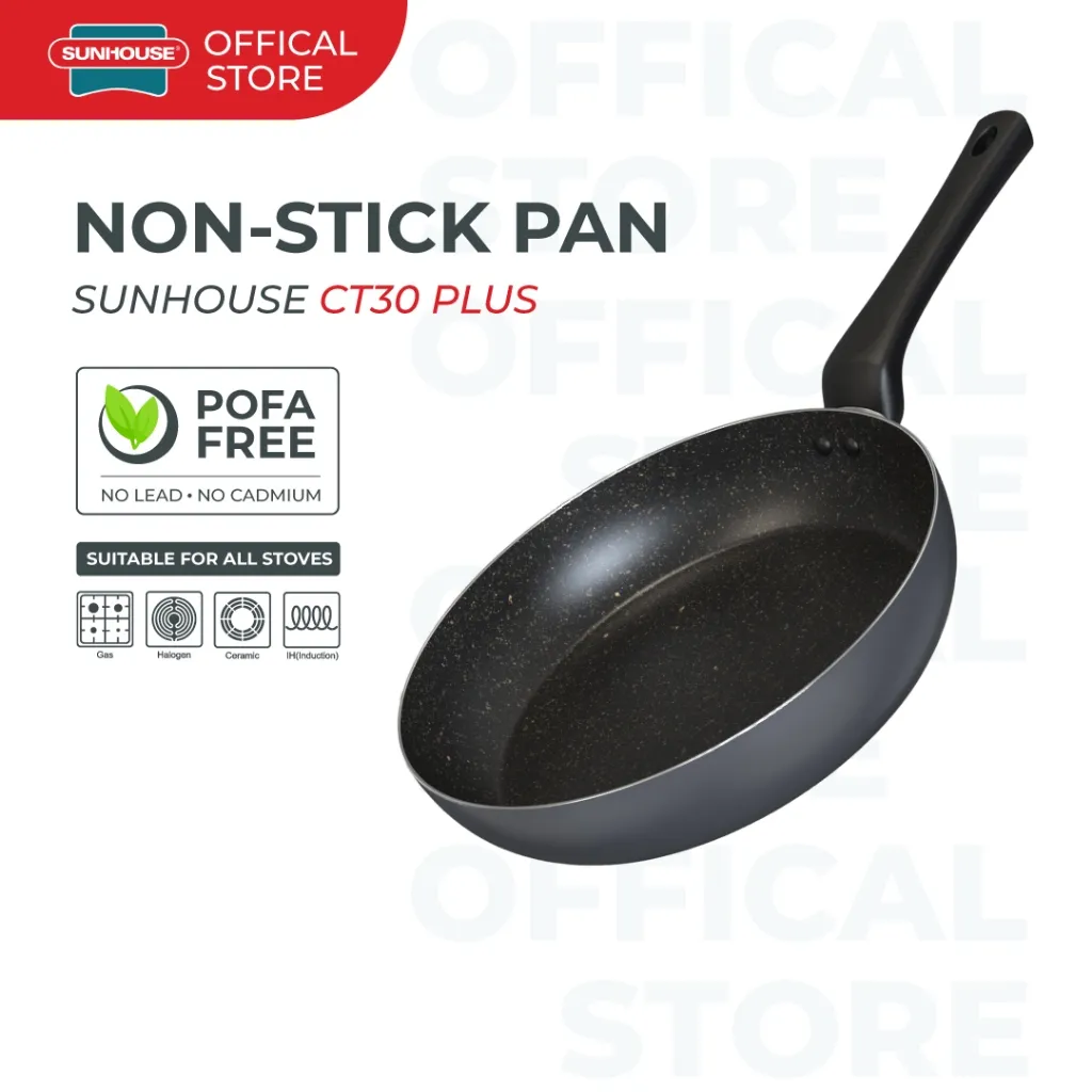 Sunhouse CT30 Plus Frypan Anti Lengket 30 cm 1 Pcs