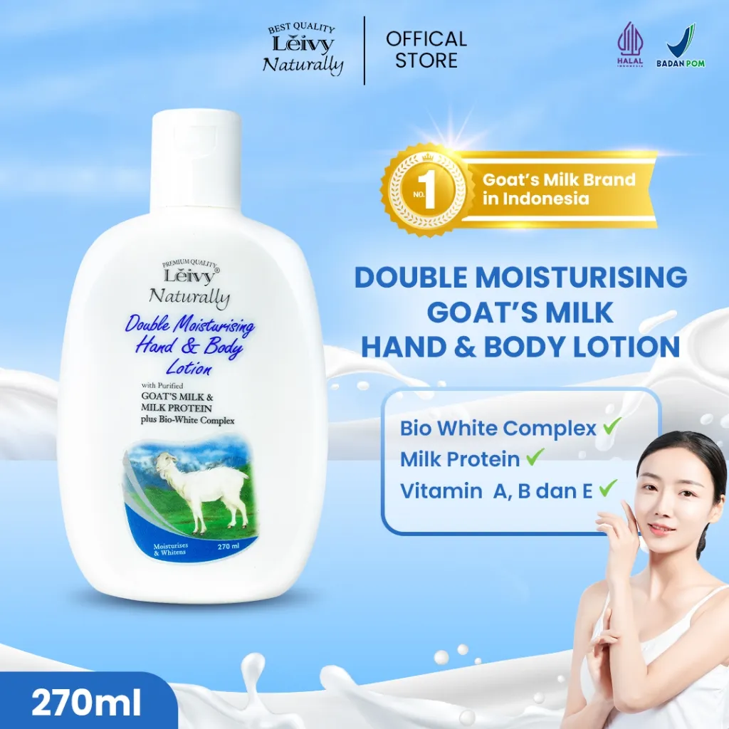 CLEARSTOK BACA CAPTION!! Leivy Body Lotion Hand Body Cream Whitening Moisturising Melembabkan Kulit - All Variant