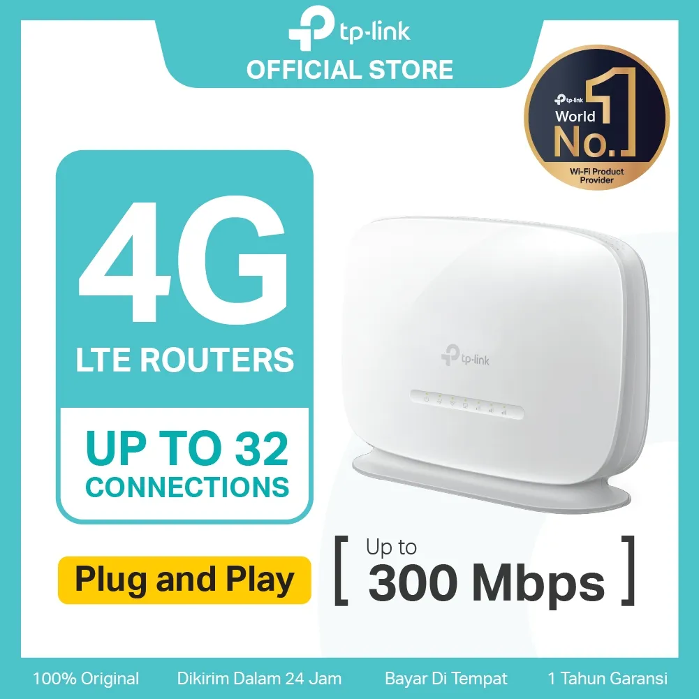 TP-Link TL-MR105 | 4G LTE Modem | WiFi Router 300Mbps | SIM Card | Unlock All Operator | Wireless