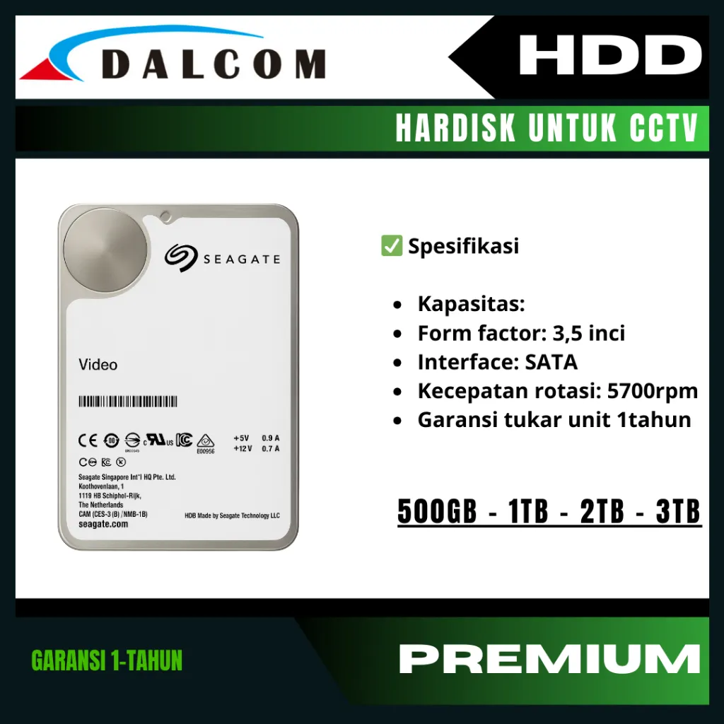 hardisk 500gb 1tb 2tb 3tb hdd untuk cctv