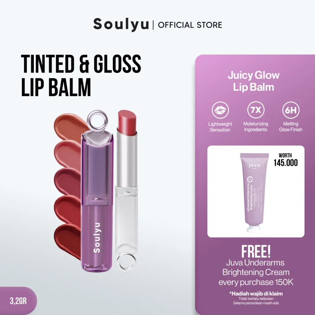 SOULYU Juicy Glow Lip Balm 3.2 gr - Lips But Better