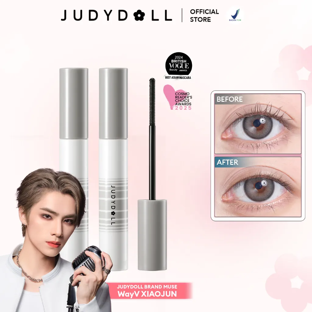 (BUNDLE) Judydoll Mascara Remover Twinpack (Membersihkan Tiap Helai Bulu Mata Dari Maskara Waterproof & Smudgeproof & Melindungi Bulu Mata Dari Kerontokan)