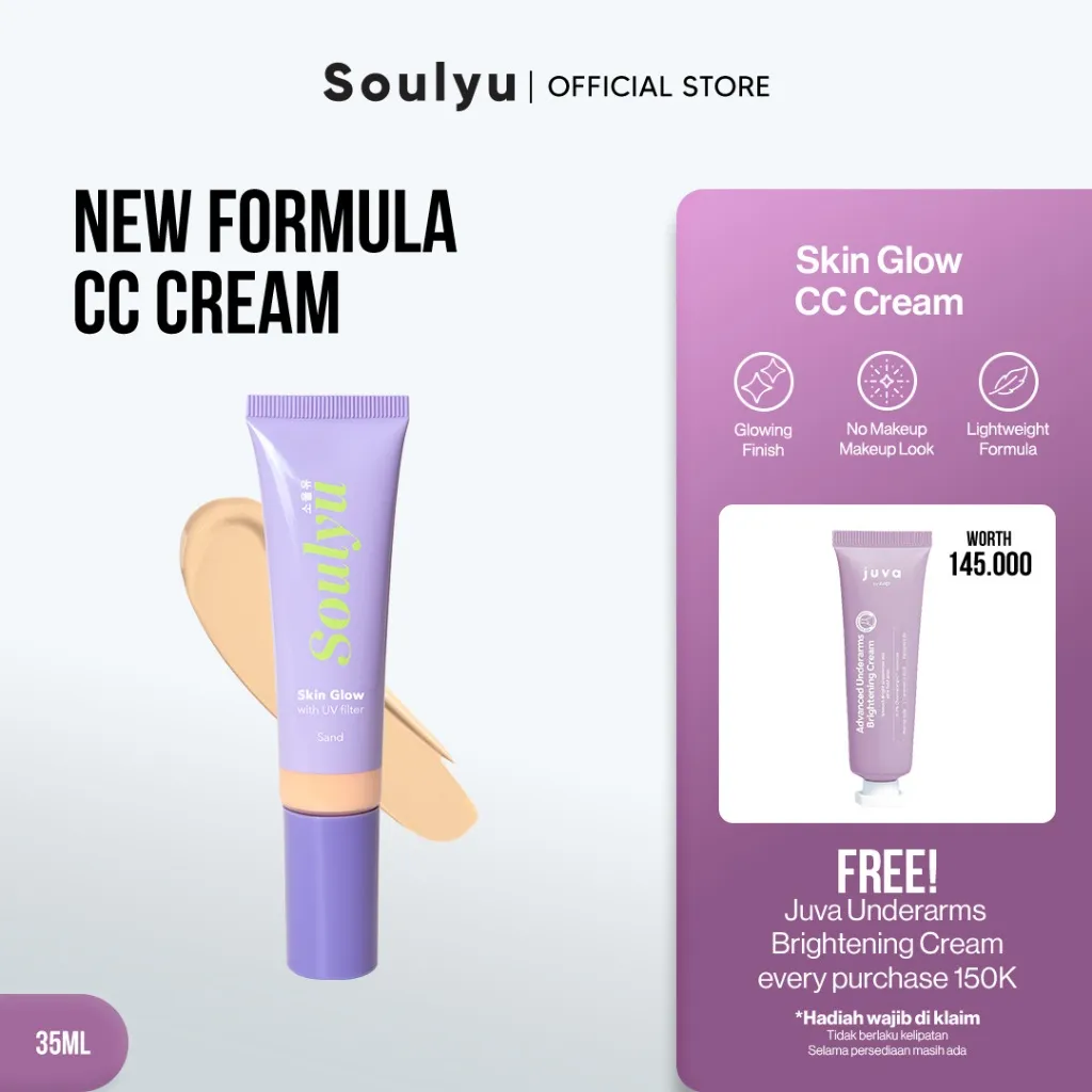 SOULYU Skin Glow CC Cream 35 ml New Formula - Lightweight and Hydrating
