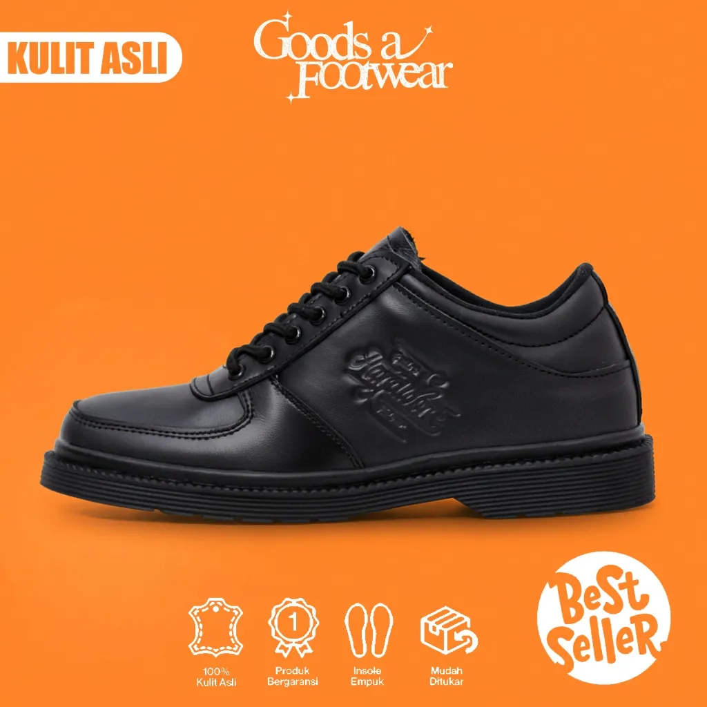 GoodsaFootwear - Sepatu Pria - Pantofel | Sepatu Docmart | Sepatu Formal & Casual | Sepatu Kantor | Sepatu Kerja - Material Kulit Original - Sepatu Oxford Pria All Series - [ FREE DOMPET ]