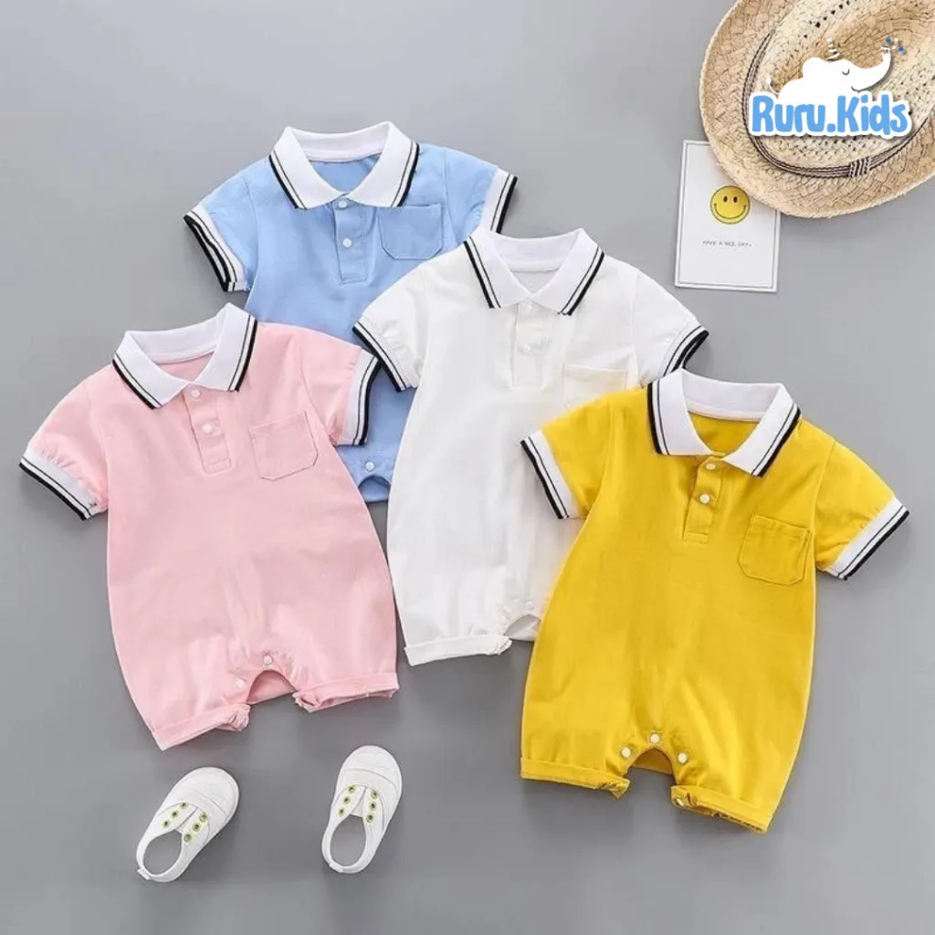 1.1 ROMPER KERAH BAYI 100% cotton [SNI] / ROMPER BAJU BAYI KERAH