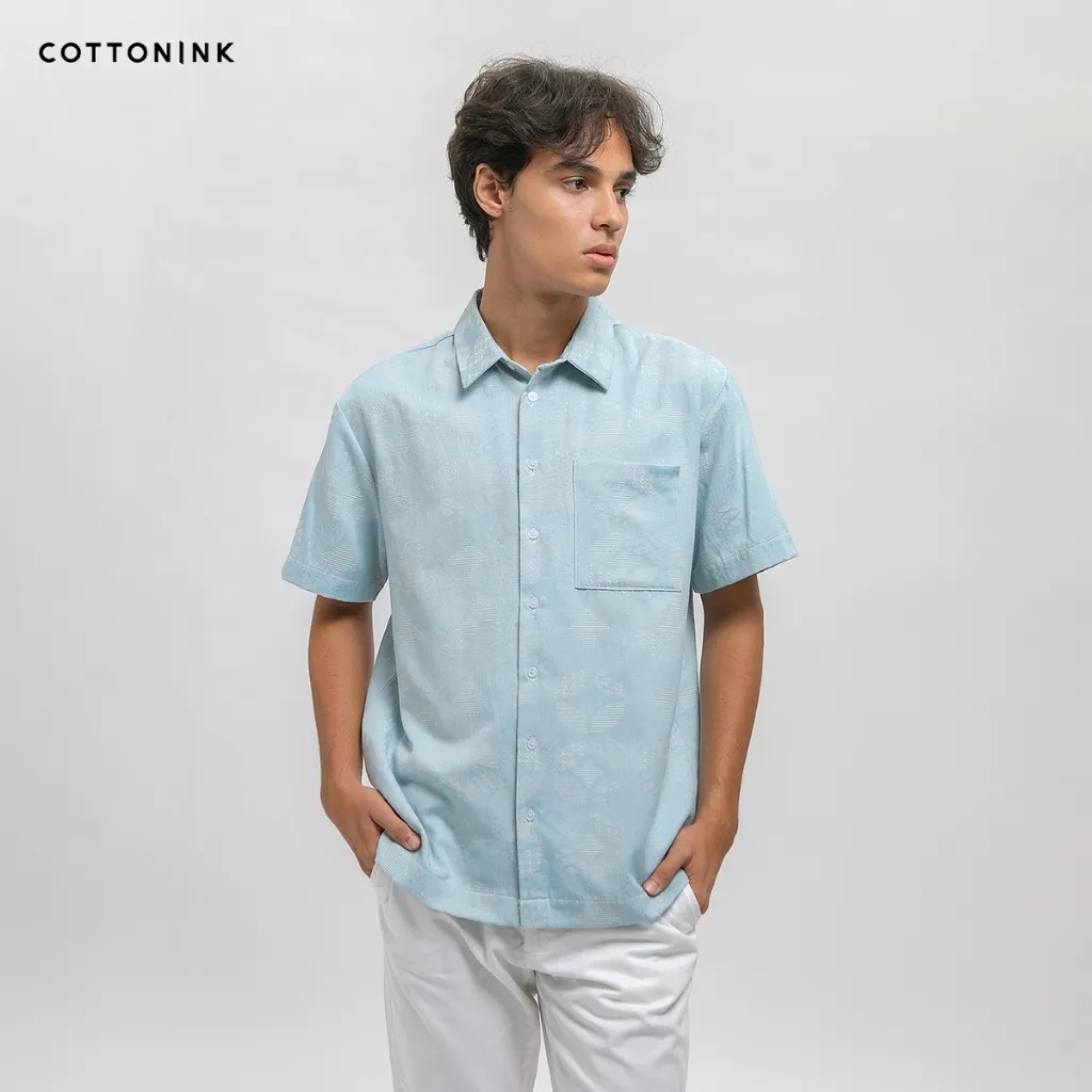 COTTONINK - Atasan Kemeja Pria Aksara Kawung #Archipelago2025