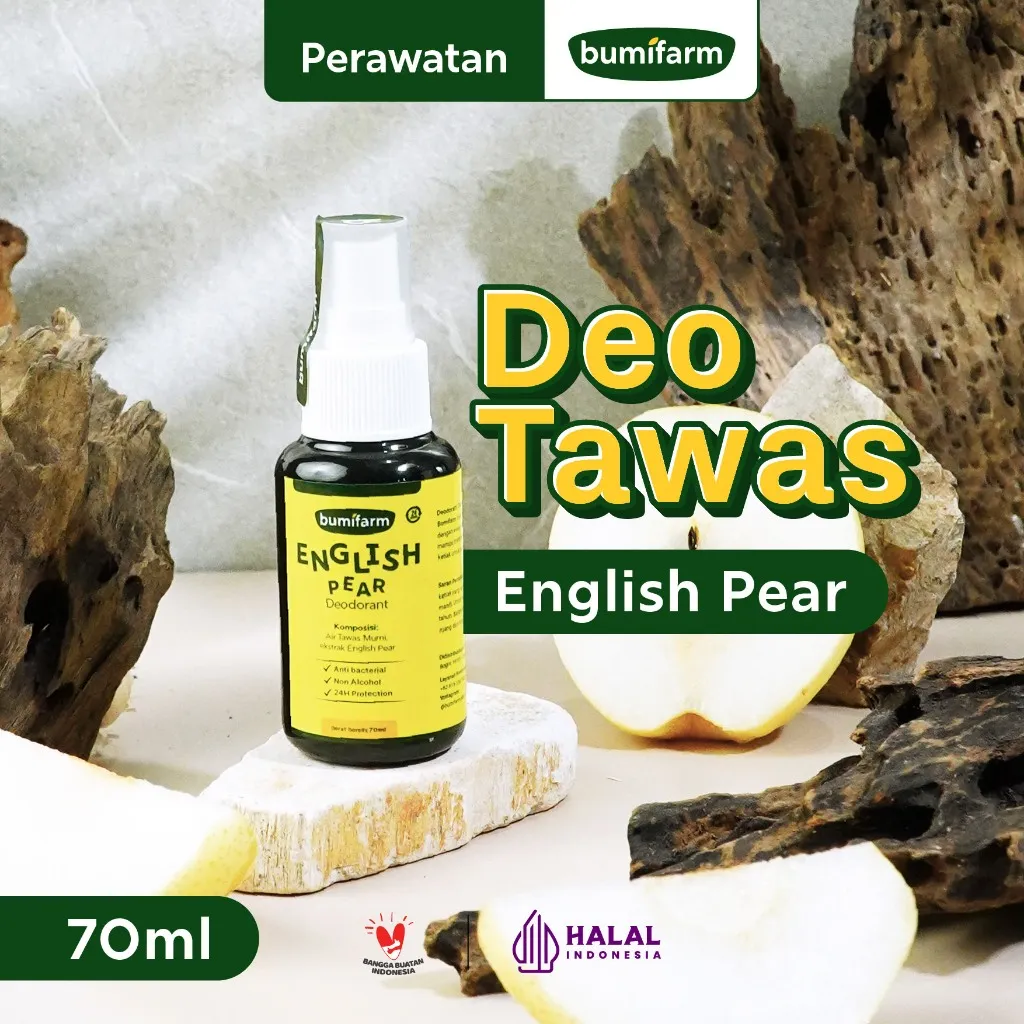 DEODORANT TAWAS ENGLISH PEAR / TAWAS SPRAY 70ML / DEODORANT SPRAY AROMA / DEODORANT SPRAY TAWAS CAIR / DEODORANT SPRAY TAWAS MENCERAHKAN KETIAK / DEODORANT SPRAY TAWAS BPOM / TAWAS SPRAY DARI BUMI / TAWAS SPRAY BEORGANIK / NUTRIFARM