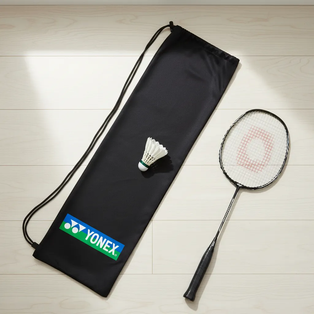 tas raket serut badminton sarung kain lining yonex flypower tebal