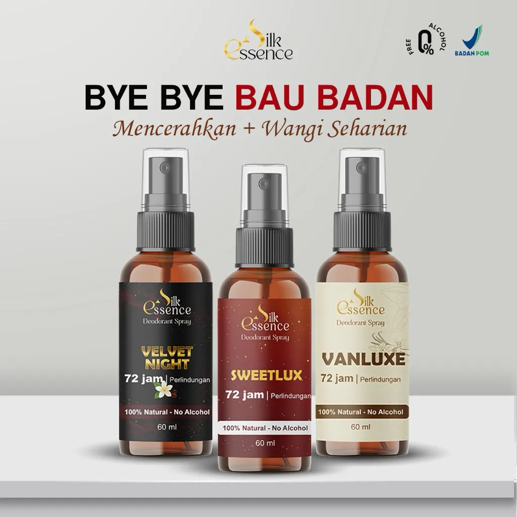 Deodorant Tawas Spray Pencerah Ketiak / Tawas Cair Penghilang Bau Badan / Non Alkohol Wangi Parfum