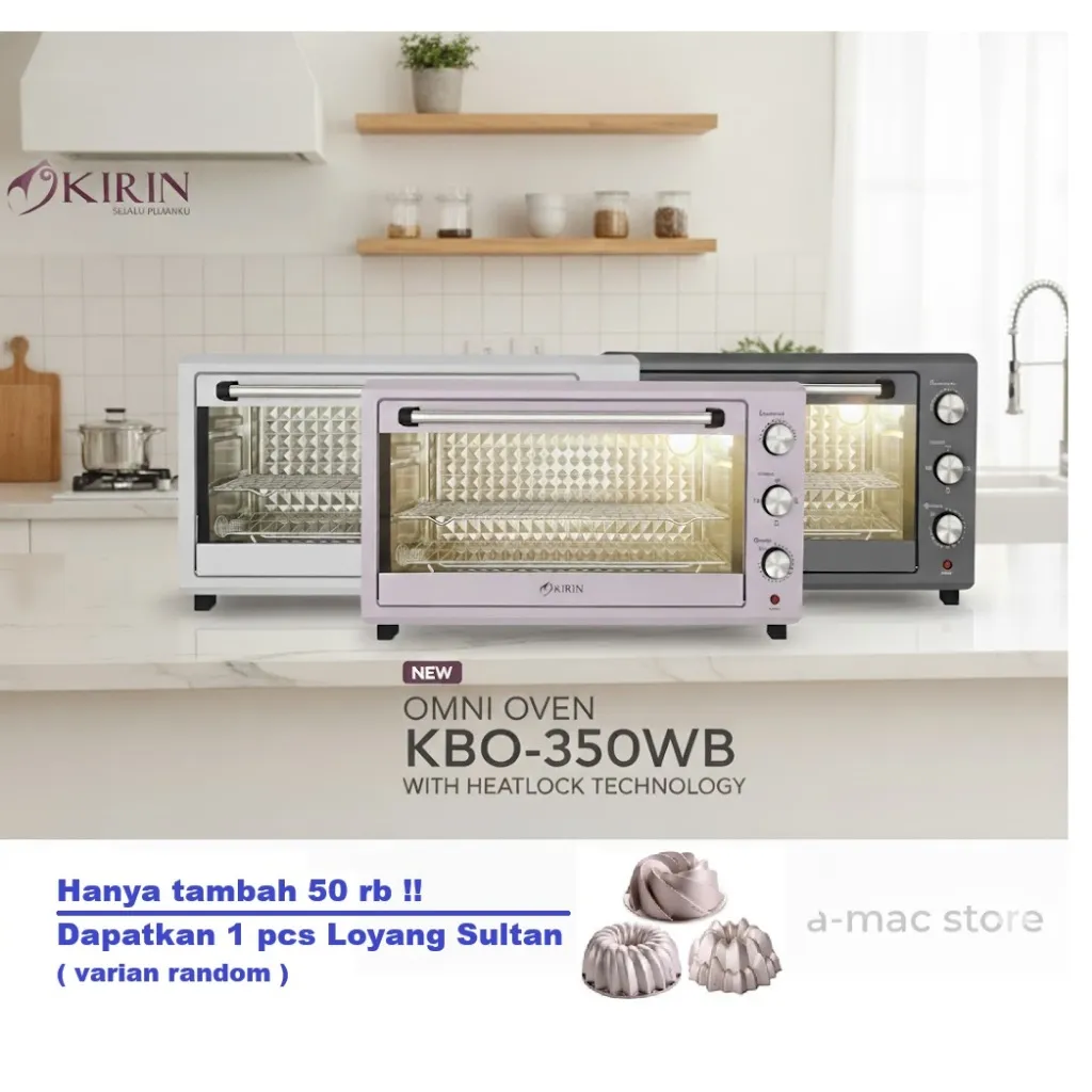 Oven Listrik Kirin 35 Liter KBO - 350WB / Pemanggang Makanan