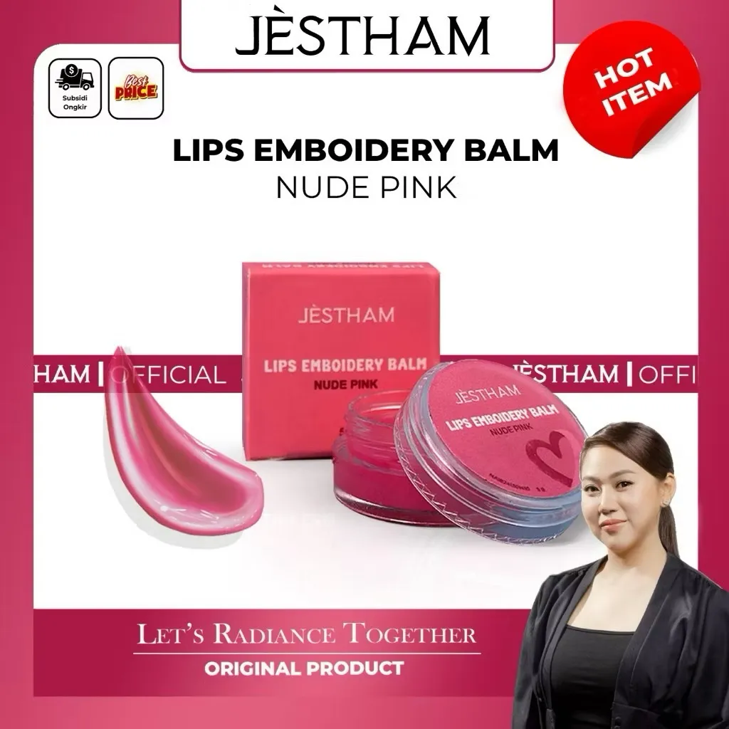 OWNER JESTHAM - LIPS EMBOIDERY BALM NUDE PINK (SULAM BIBIR)
