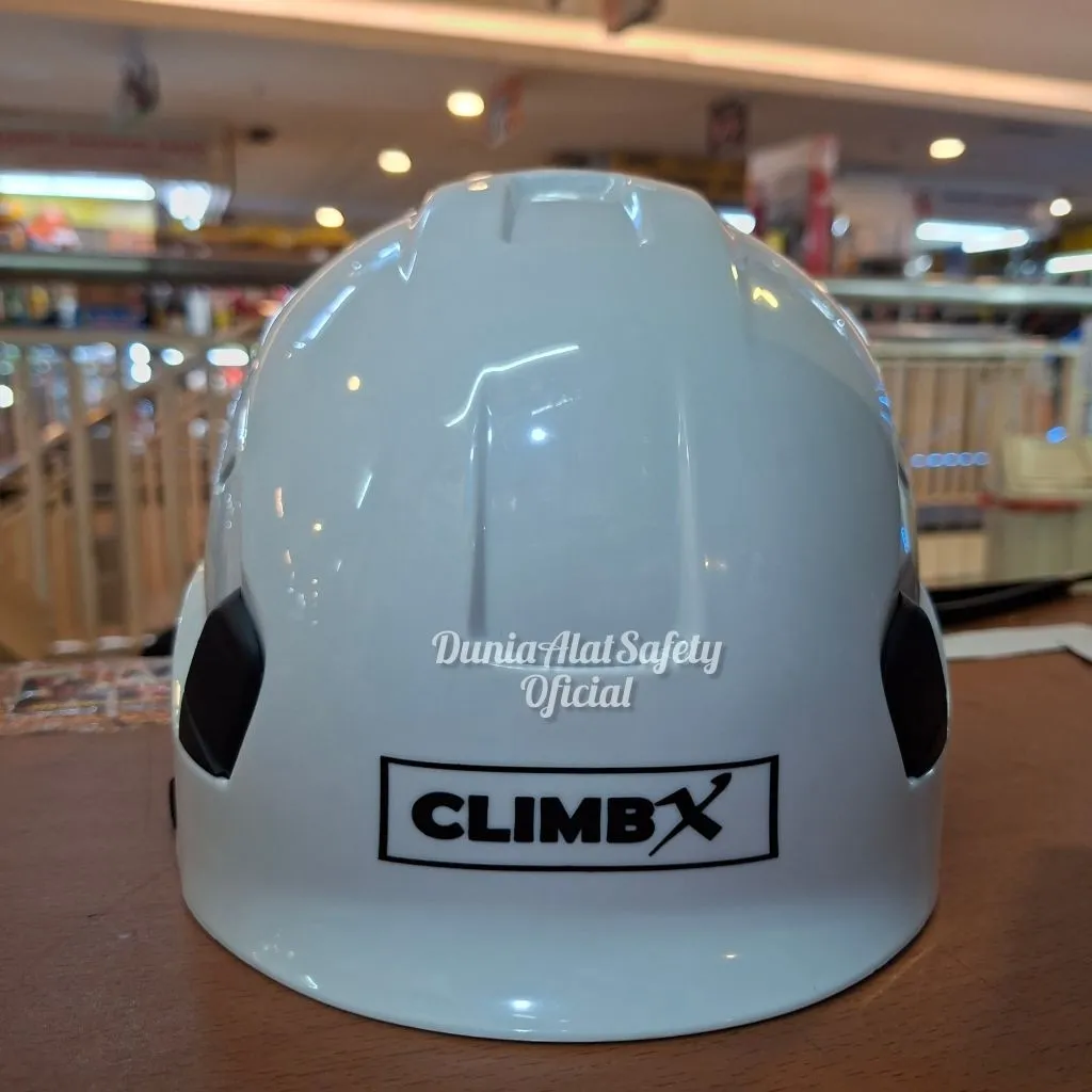 Helm Safety merk Climb X  Tali Dagu 4 Poimt / Helm Climbing Panjat Tower Original Anzi