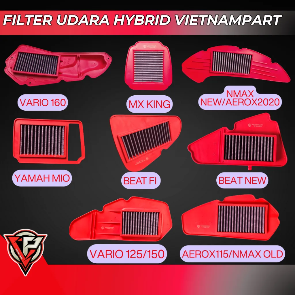 Saringan Filter udara HYBRID Vario 150 125 CLICK Filter udara xtreme ferrox ferox saringan udara vario 125 vario 150 box filter baut filter