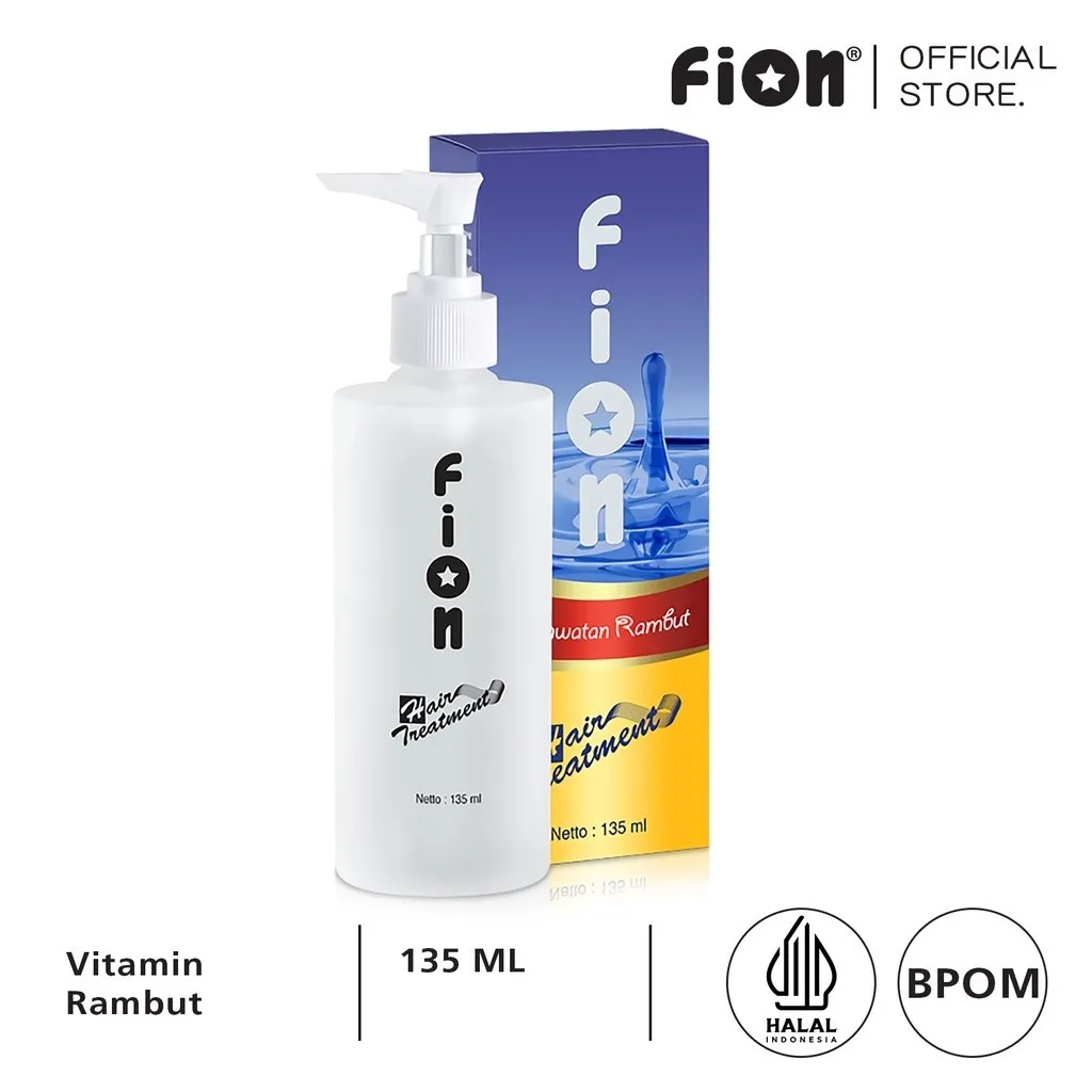 FION Perawatan Rambut 135 ML Hair Treatment Serum Vitamin Halal Pelebat Rambut Original Ori