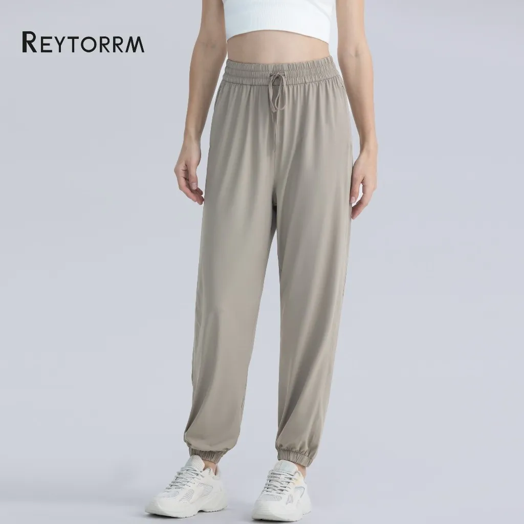 Reytorrm Celana Jogger Pants Wanita High Waist Polos Sport (CK010)