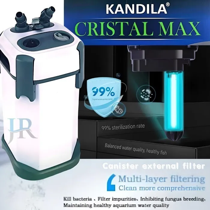 Canister external filter aquarium lampu UV Kandila Cristal Max murah