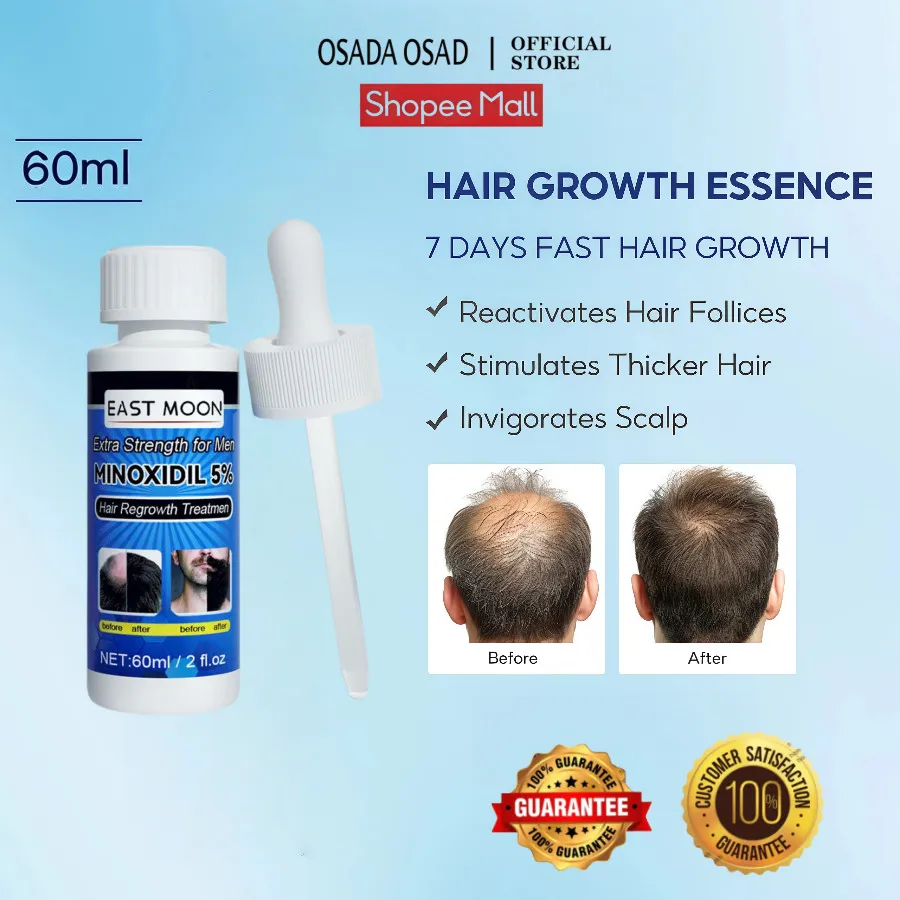 OSADA OSADI Minoxidil 5% Penumbuh Rambut & Brewok with  for Men Made in USA -  - Minoksidil Anti Rontok & Kebotakan Serum Rambut