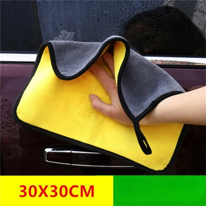 Microfiber 2 Sisi 30x30 Tebal Halus Mobil Dapur Kain Lap Serbaguna