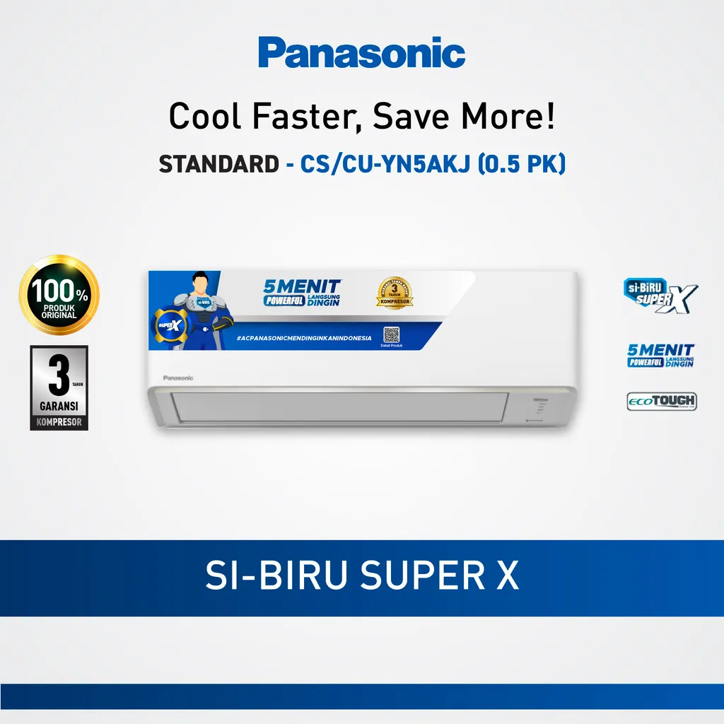 Panasonic CS/CU-YN5AKJ AC Standard Non Inverter [0.5 PK]