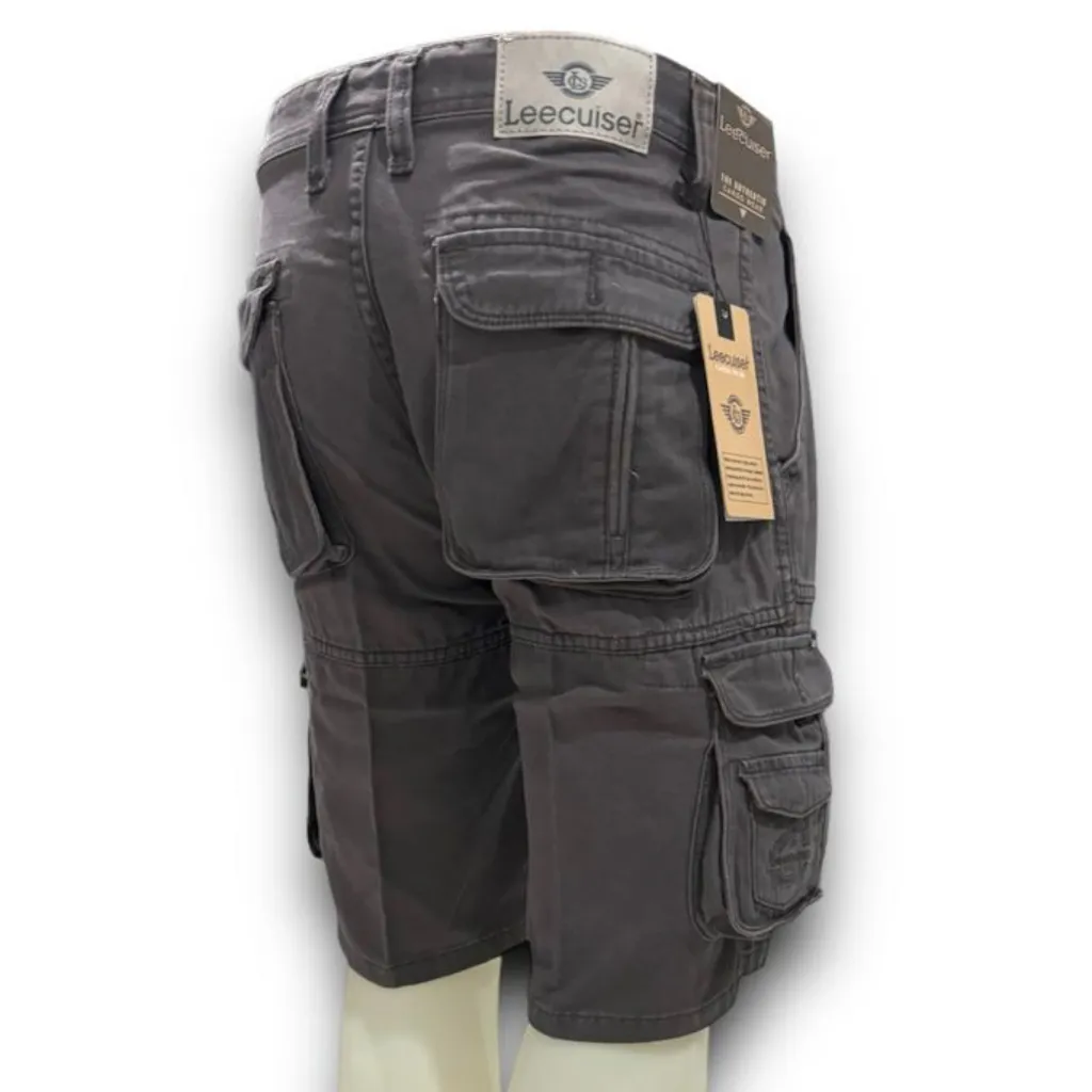 Celana Cargo Pendek Cardinal Original//Celana Cargo Merek Leecuiser//Bahan Katun Linen Import 27-34