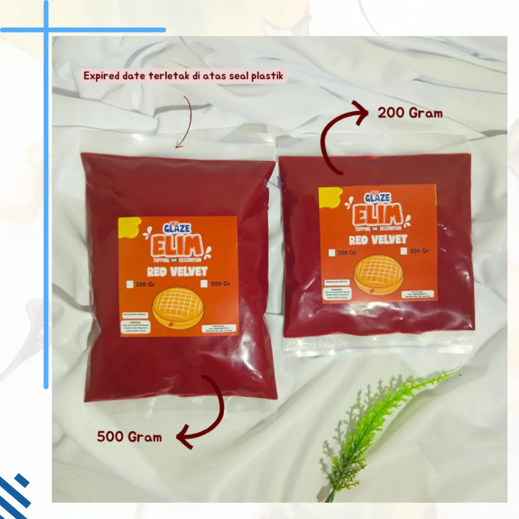 500 Gram Glaze Elimas Topping Dekorasi Kue