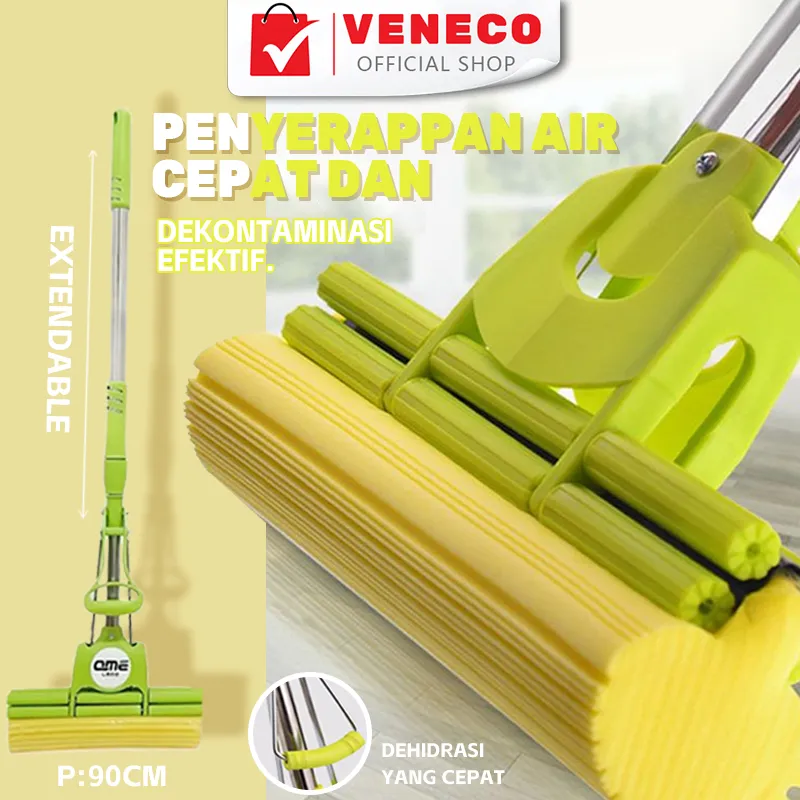 Mop Busa Serbaguna Sapu Pel Mop Alat Pembersih Lantai Pengering Lantai Sodok
