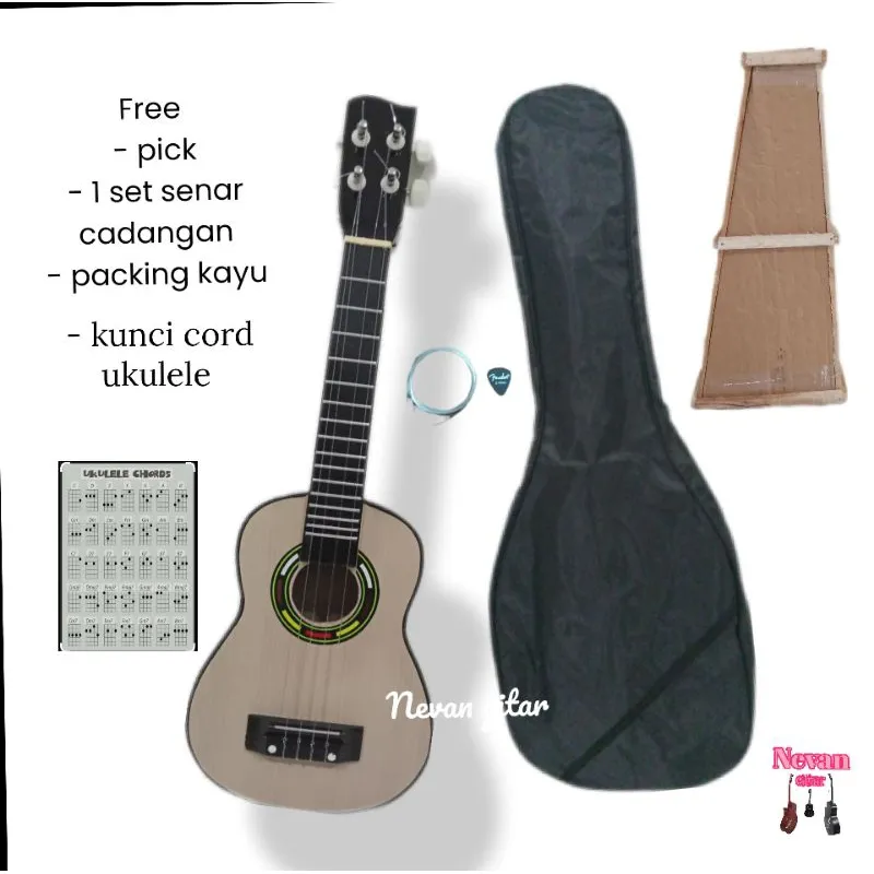 UKULELE SENAR 4 MURAH (PACKING KAYU)