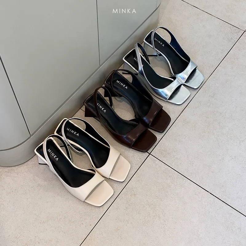 MINKA Miu 6cm Block Heels Sepatu Heels Wanita