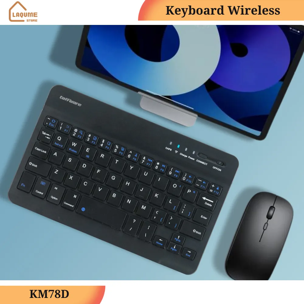 Keyboard Wireless Bluetooth Mini Universal Untuk laptop PC Smartphone dan Tablet