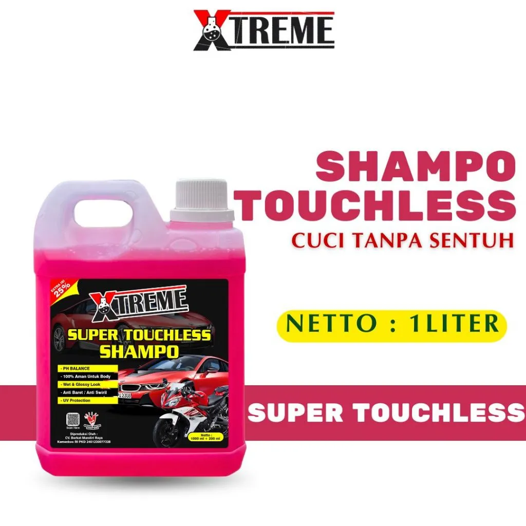 XTREME Super Touchless Shampo Tanpa Sentuh Shampoo Motor dan Mobil 1 Liter