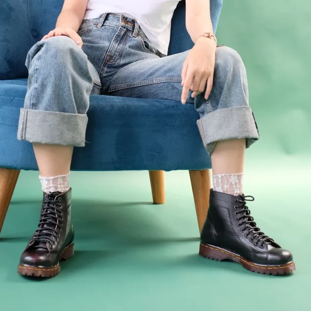 AZCOST - Sepatu Boots Wanita Alpha Kulit Asli