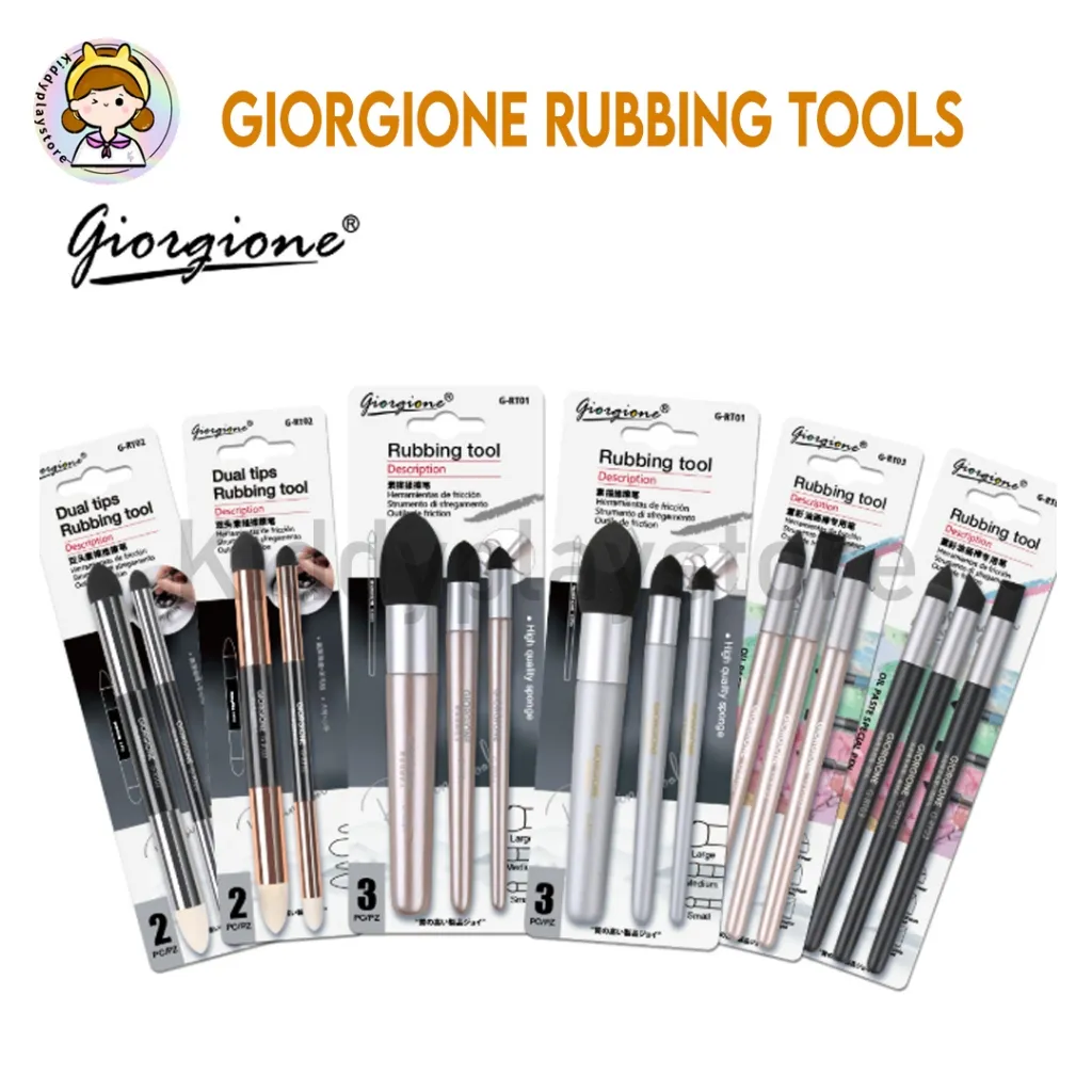 Giorgione Sketch / Oil Pastel Rubbing Pen Set Pena Gosok Sketsa/Lukisan Cat Minyak G-RT