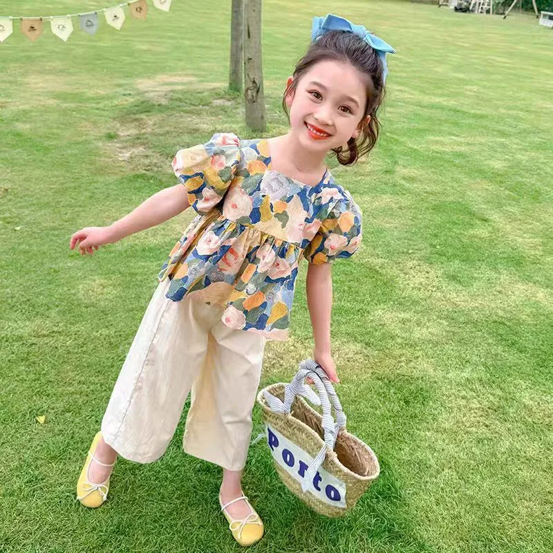 Pandabaju Setelan Smock Suzzy Premium/Setelan Baju Katun Celana Panjang Anak Cewek/Set anak Perempuan Fashion