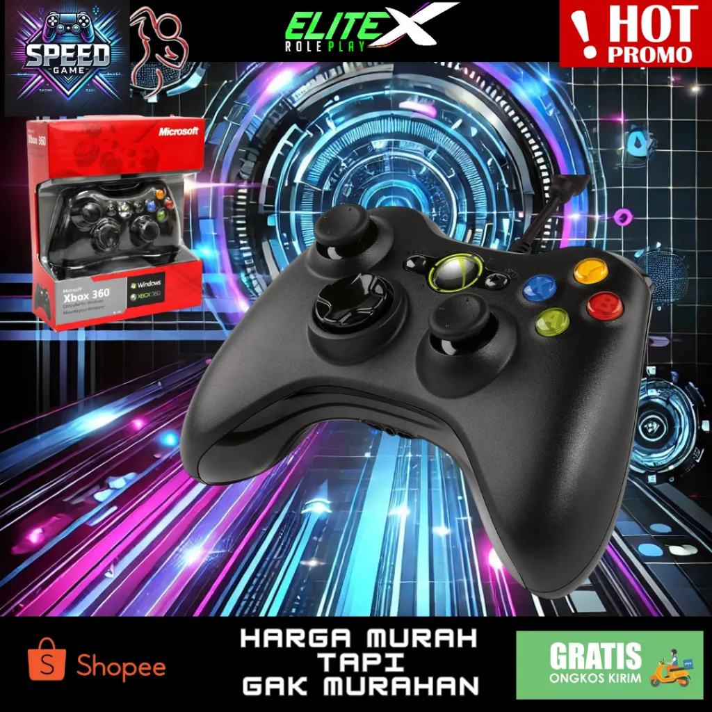 Stick stik xbox 360 gamepad JOYSTIK Xbox 360 for PC LAPTOP kabel WIRED for windows